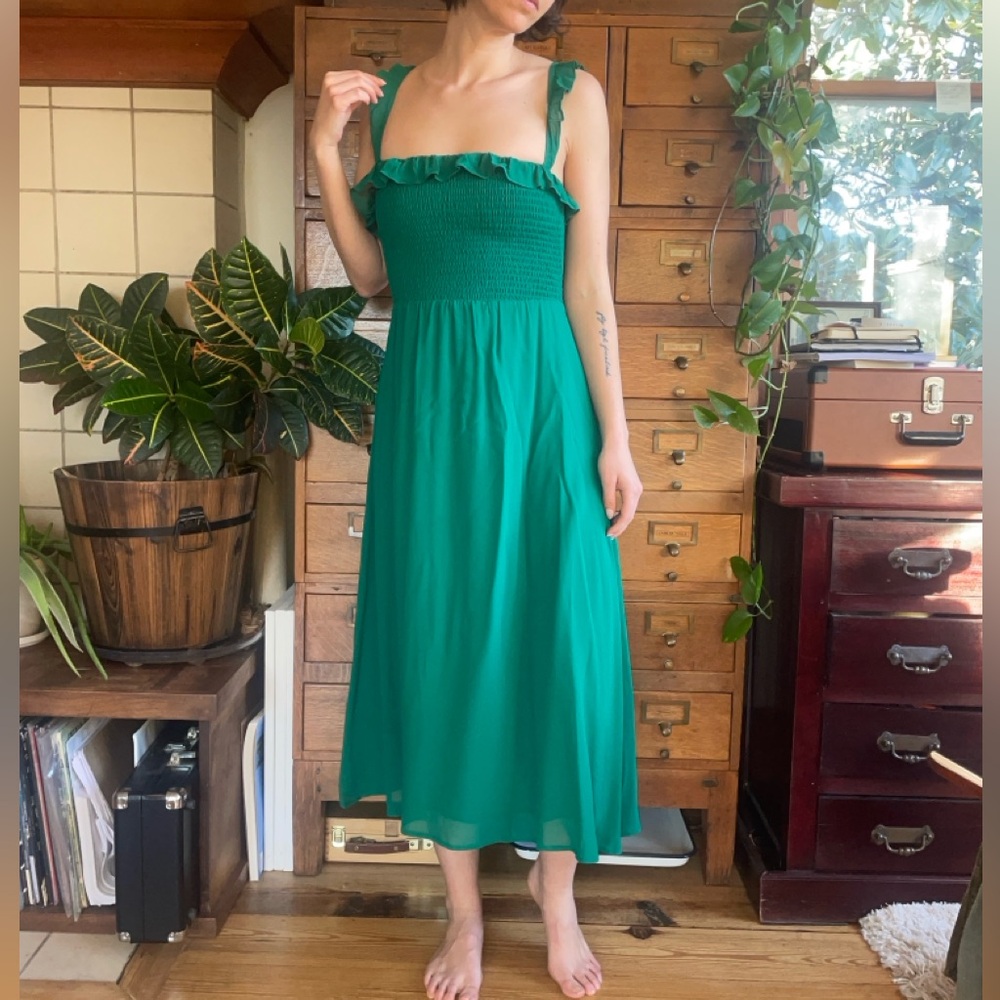 XXS Reformation green dress